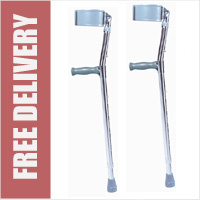 Adult Steel Forearm Crutches (Sold as pair)